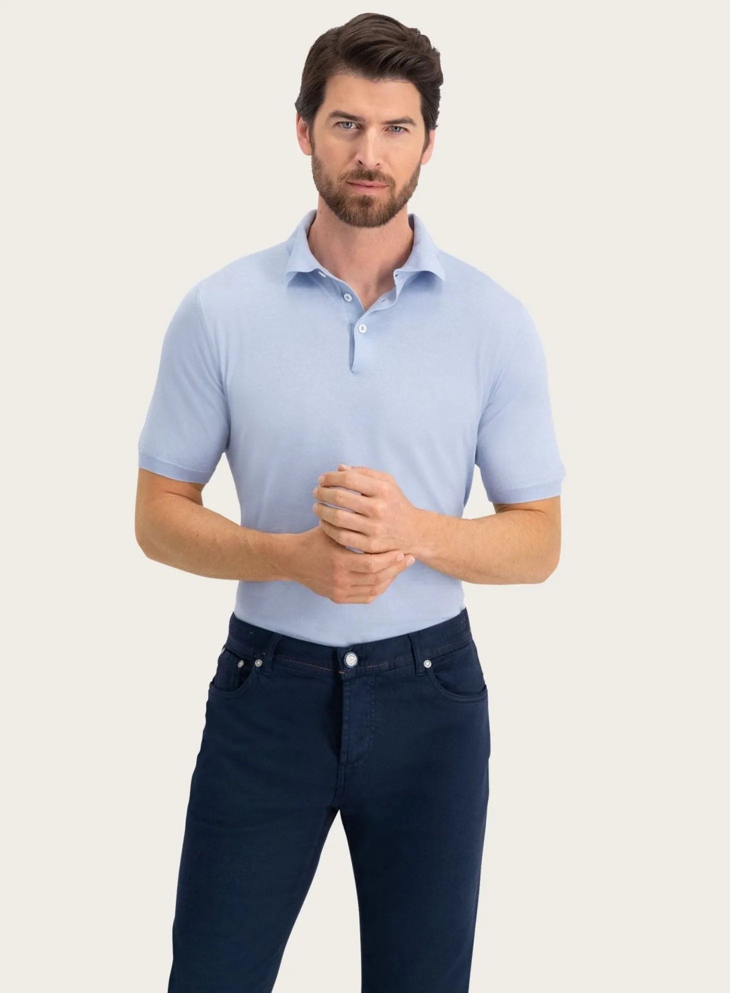 Polo Van Katoen En Cashmere