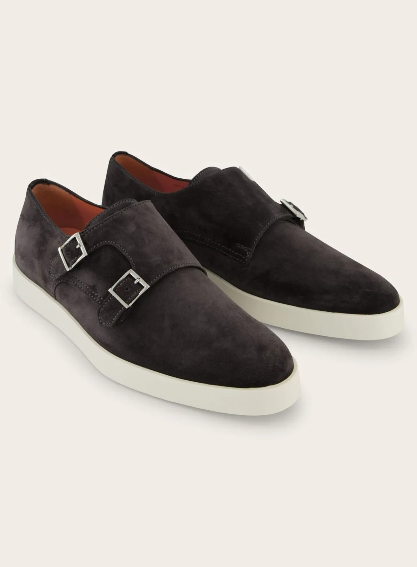 Suede Dubbele Gespsneakers Atlantis
