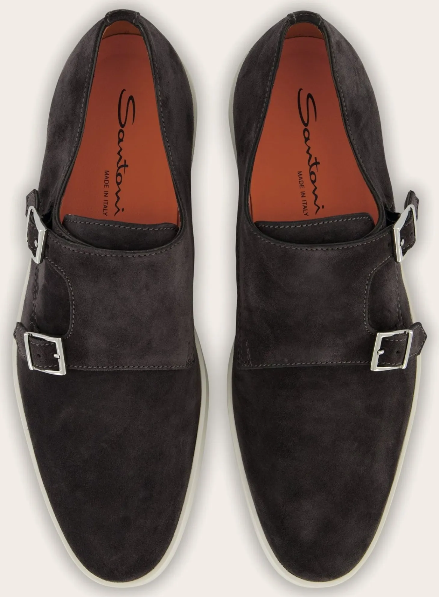 Suede Dubbele Gespsneakers Atlantis