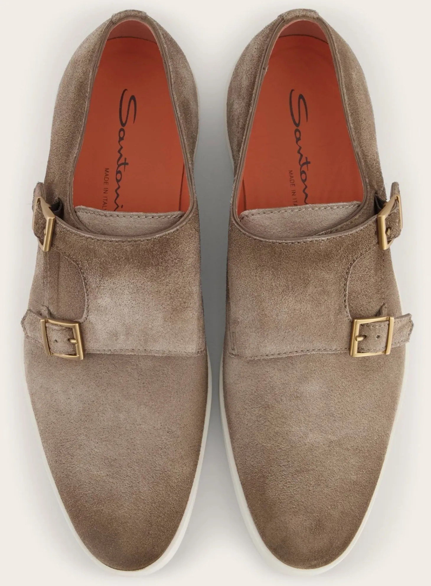 Suede Dubbele Gespsneakers Atlantis