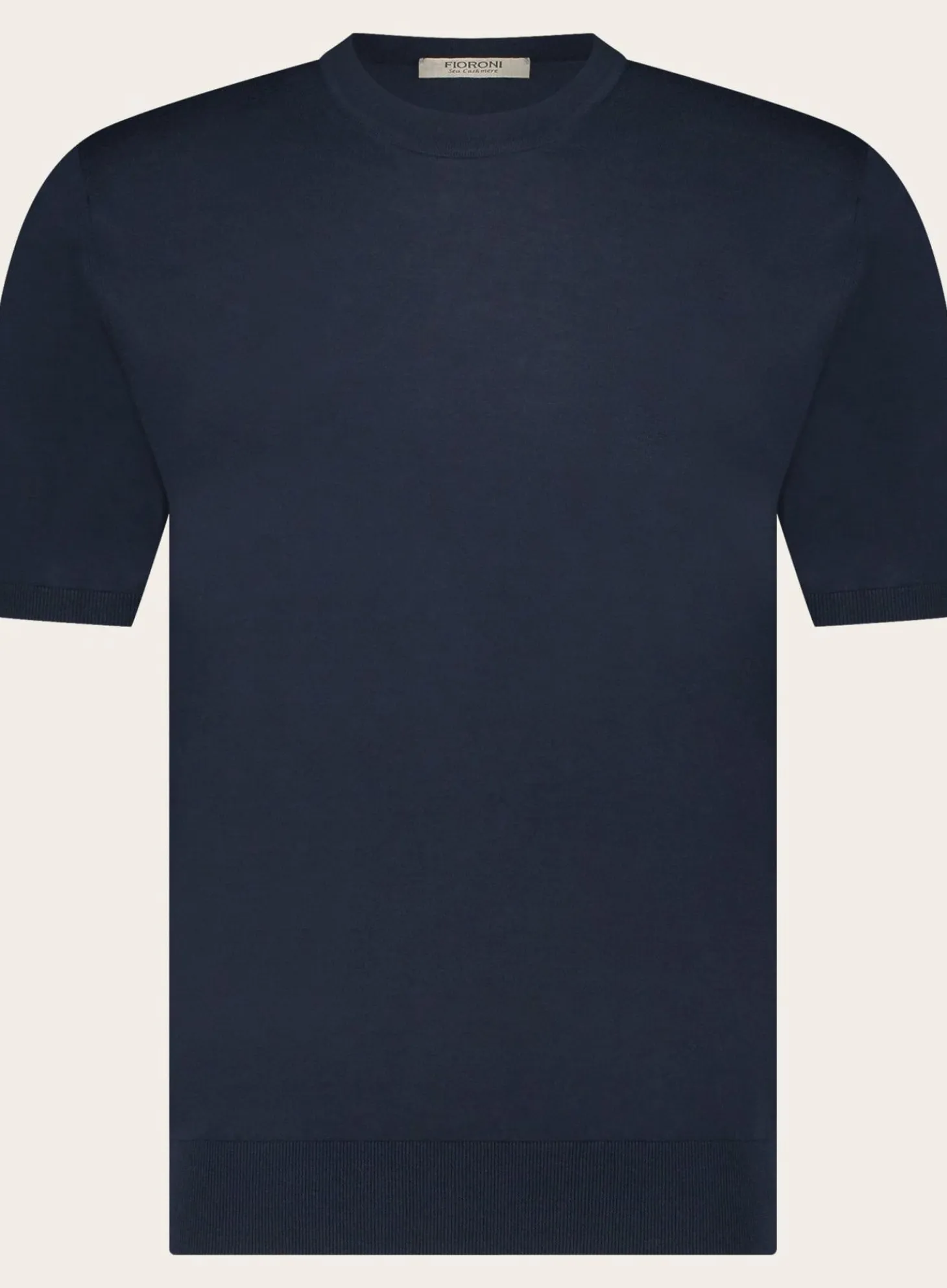 T-Shirt Van Katoen En Cashmere