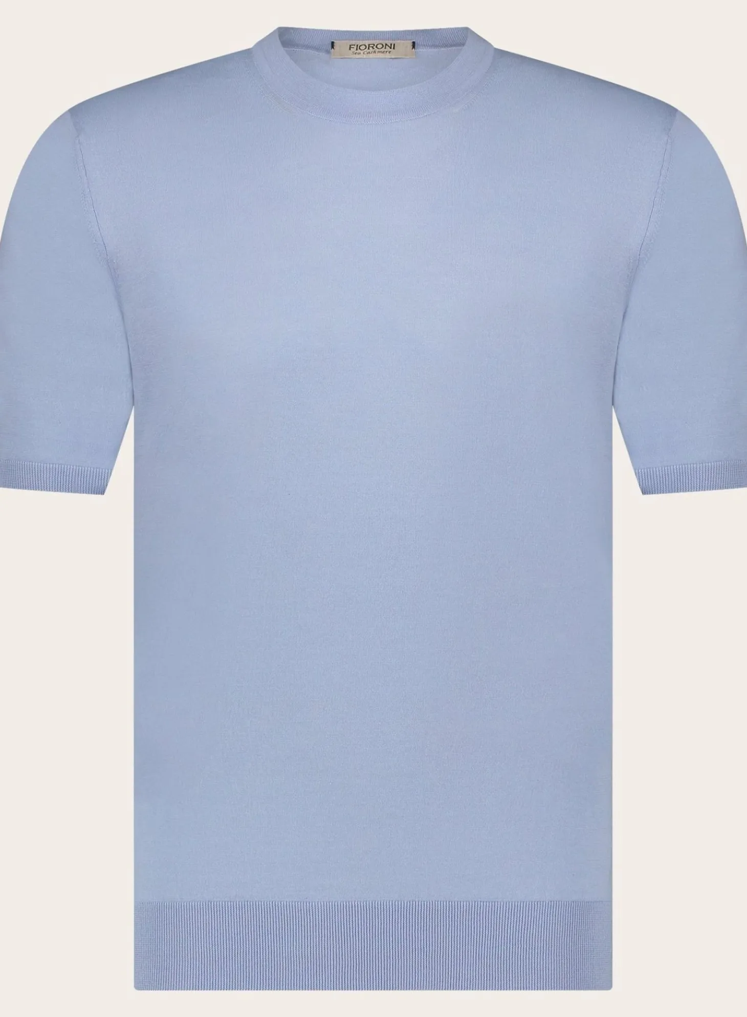 T-Shirt Van Katoen En Cashmere