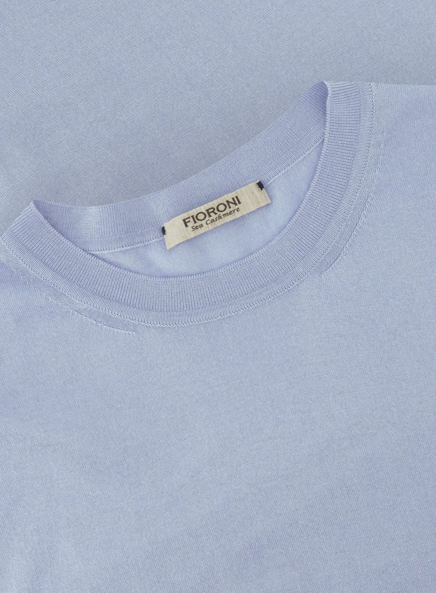 T-Shirt Van Katoen En Cashmere