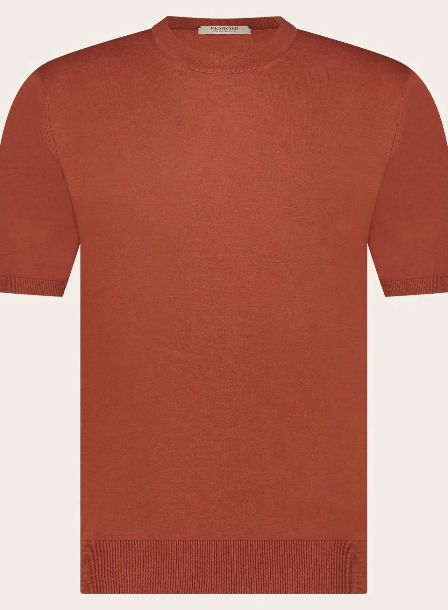 T-Shirt Van Katoen En Cashmere