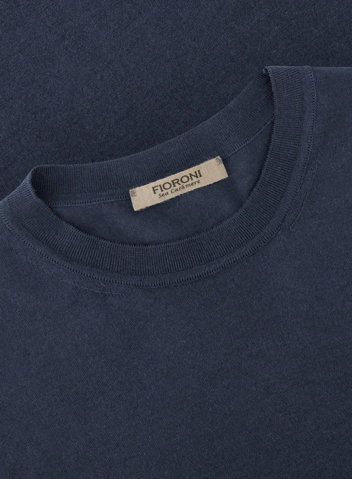 T-Shirt Van Katoen En Cashmere
