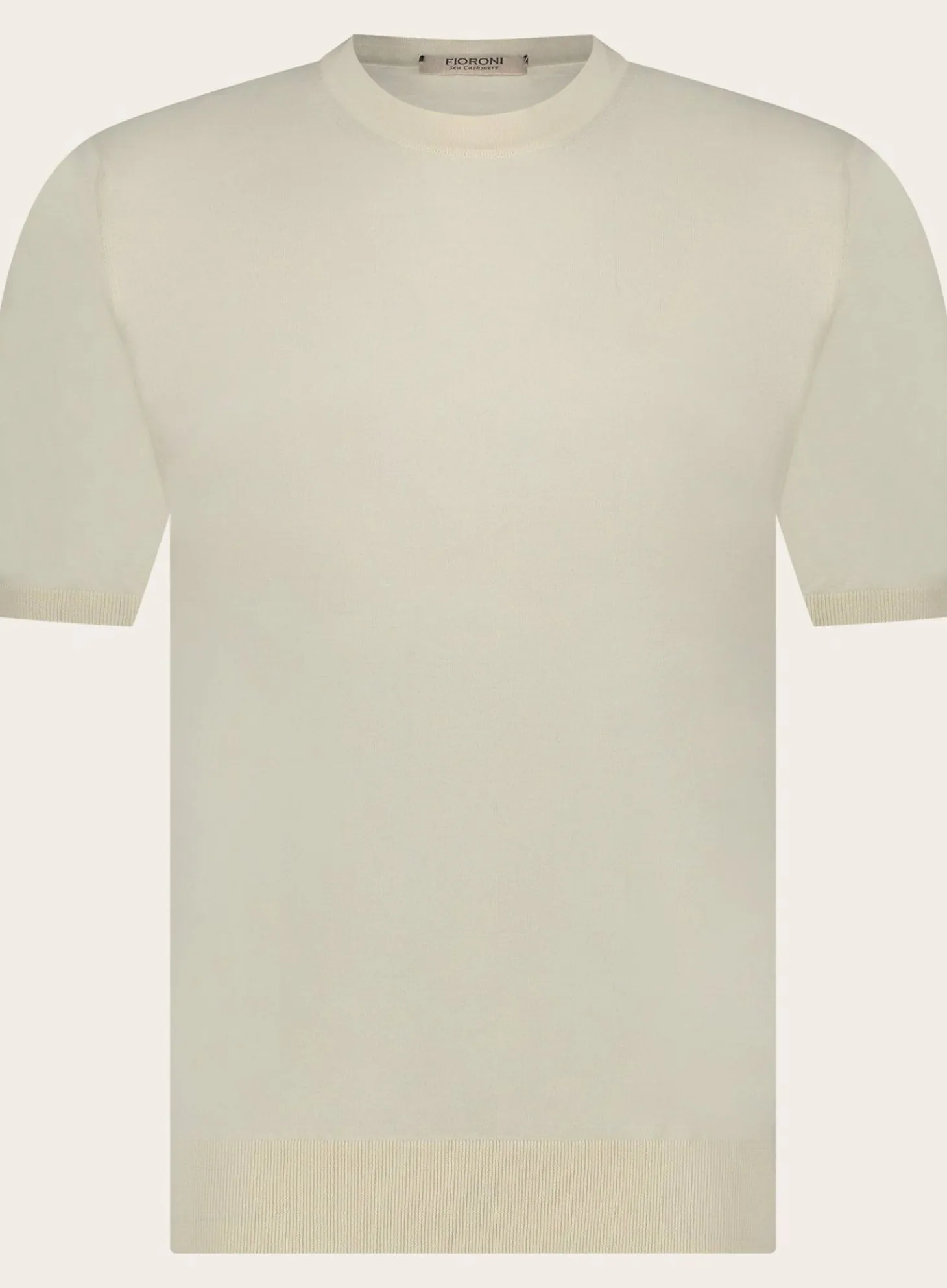 T-Shirt Van Katoen En Cashmere