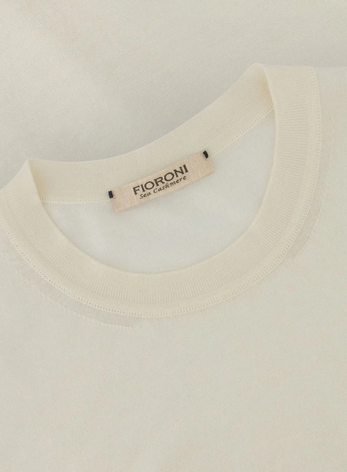 T-Shirt Van Katoen En Cashmere